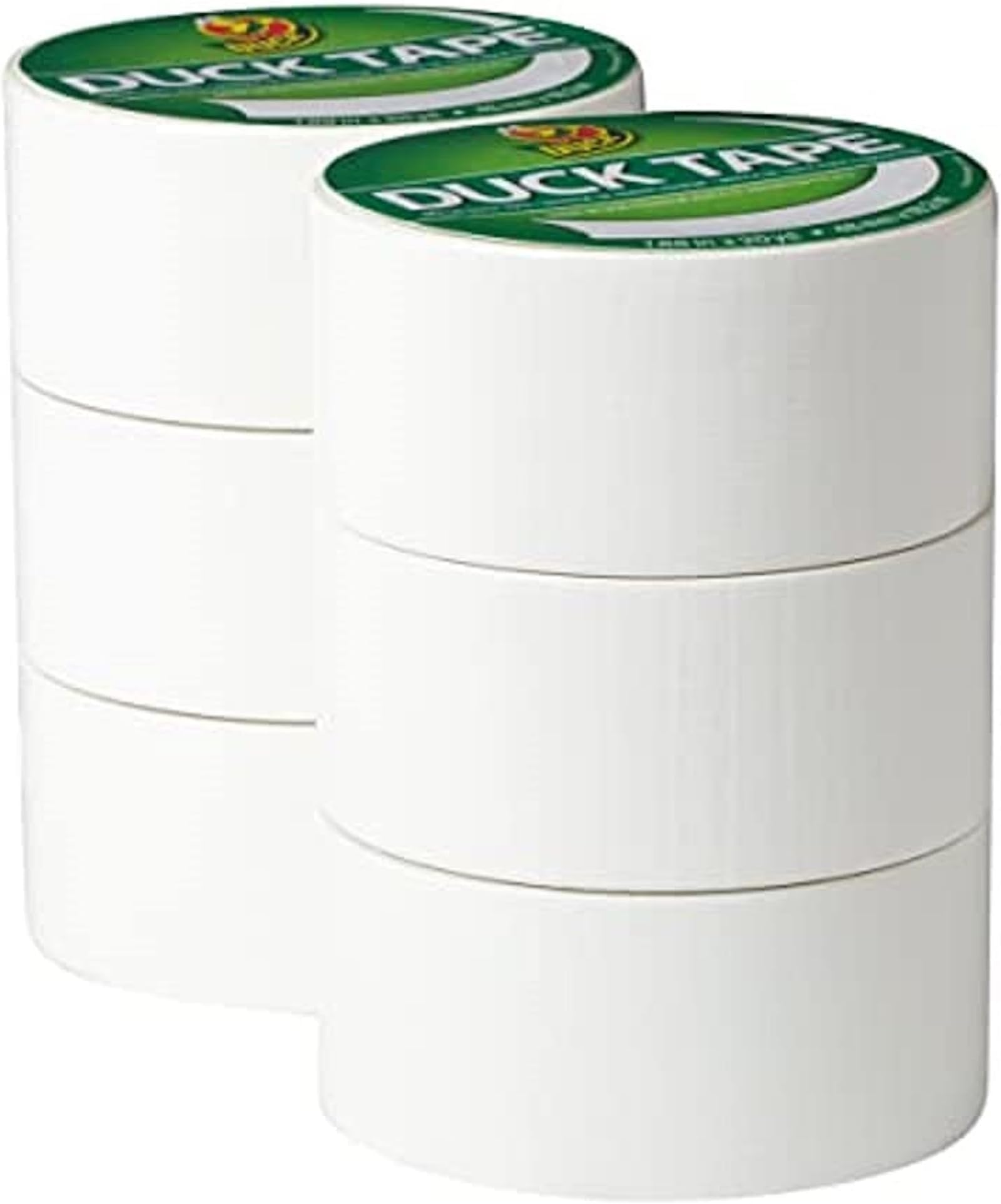 Duck Brand Color Duct Tape, 6-Roll, White (1265015_C)