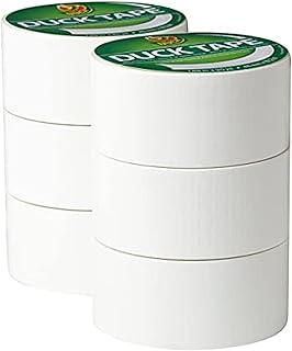 Duck Tape Brand Color Duct Tape, 1.88 in x 20 Yds, White Project Pack