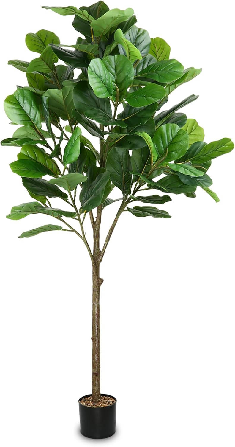 EDIMENS Artificial Fiddle Leaf Fig Tree 5.9ft Tall 98