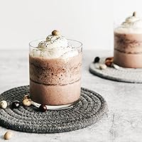 Vista 9 de Juego de vasos de uso diario Le'raze de 8 piezas, vasos huracán, vasos de cocina para cócteles, café helado, cerveza, té helado, vino, whisky, agua