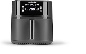 nutribullet Crisplite NBA0611DG 6L Air Fryer, 80-200° Digital Control, PFAS-Free, 6 Automatic Settings, Touch Control, Dis…