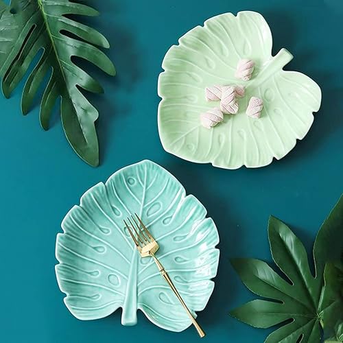 Miniatura 7 de Voyyphixa - Bandeja de resina para moldes de silicona con forma de hoja y resina de resina epoxi, moldes de fundición para placa de fruta de resina