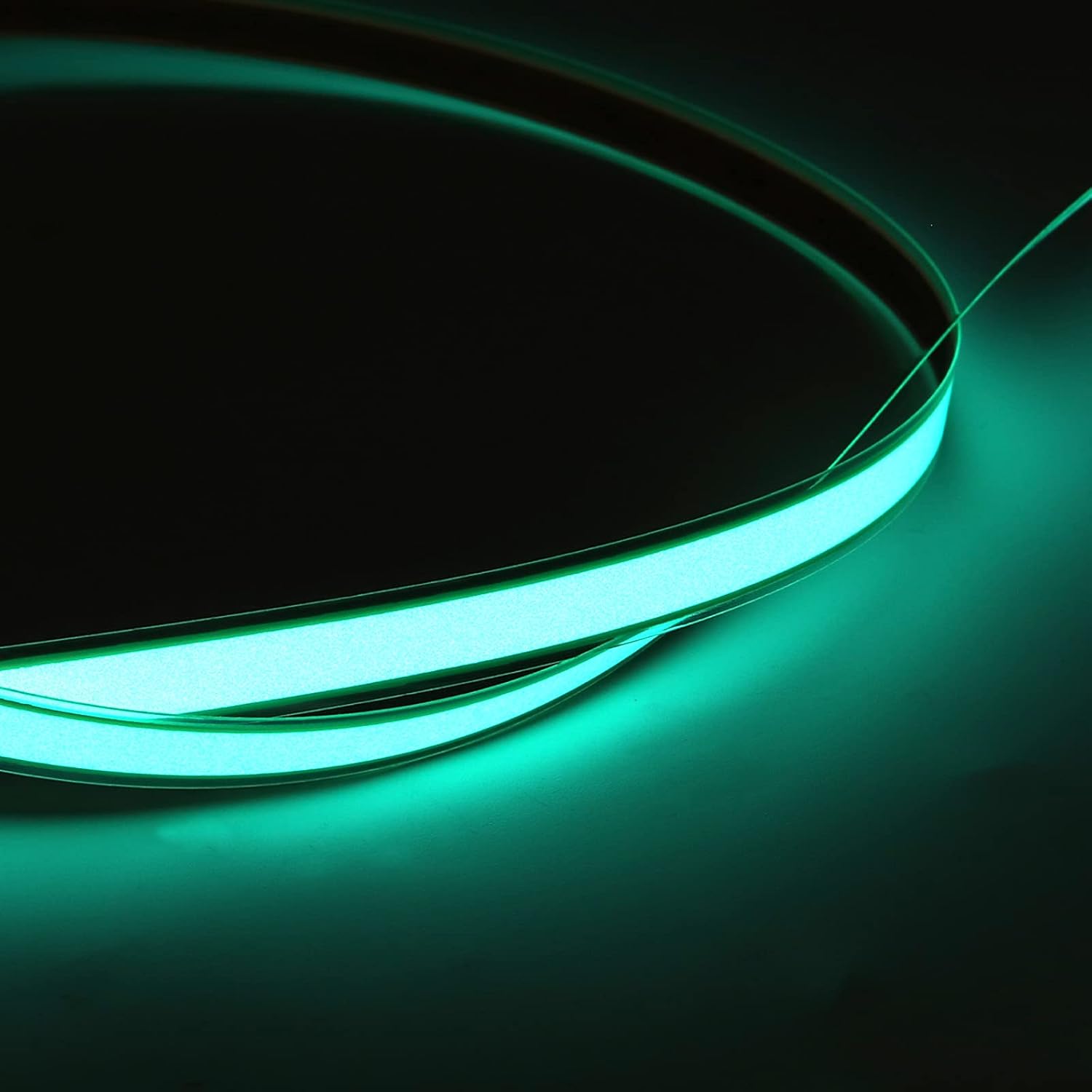 1M/3Ft EL Panel Electroluminescent Light Strip LED Rope Light Glowing EL Wire Light with Battery for Home DIY Lighting Projects (Green)