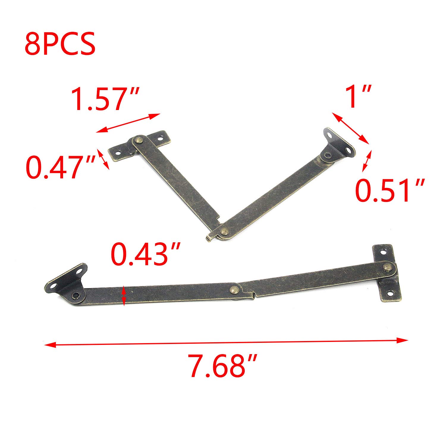 Buy T Tulead Bronze Lid Support Hinges Iron Lid Stay Hinge Furniture