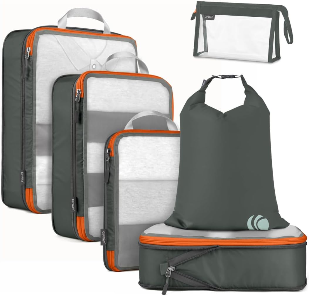 Cipway Mesh Packing Cubes & Toiletry Bags Set for Travel (6pcs) Cipway Mesh Packing Cubes & Toiletry Bags Set for Travel (6pcs)