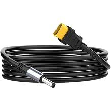 6.6FT XT60 Male to DC5521 Power Cable, XT60 to DC 5.5mm x 2.1mm Male Adapter Cord for FPV Goggles, Remote Control Car Model Toys, RV Power Cord and Energy Storage Power Extension Line etc. 2M