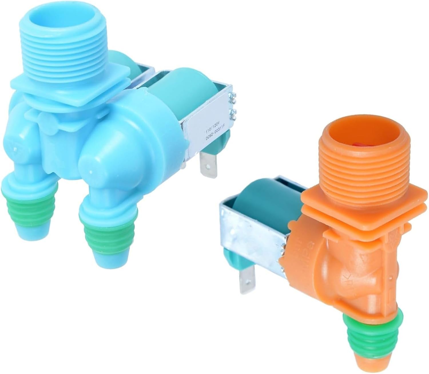 Washing Machine Water Inlet Valve Set DC62-00311F DC62-30314V Fit for Samsung Washer WA40J3000AW/A2-01 A2-0001