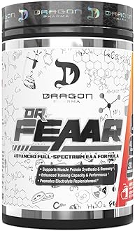 DRAGON PHARMA Dr. FEAAR® Advanced Full-Spectrum EAA Matrix, Supports Muscle Protein Synthesis and Recovery, Enhanced Training Capacity and Performance (30 Servings, Apple Juice)