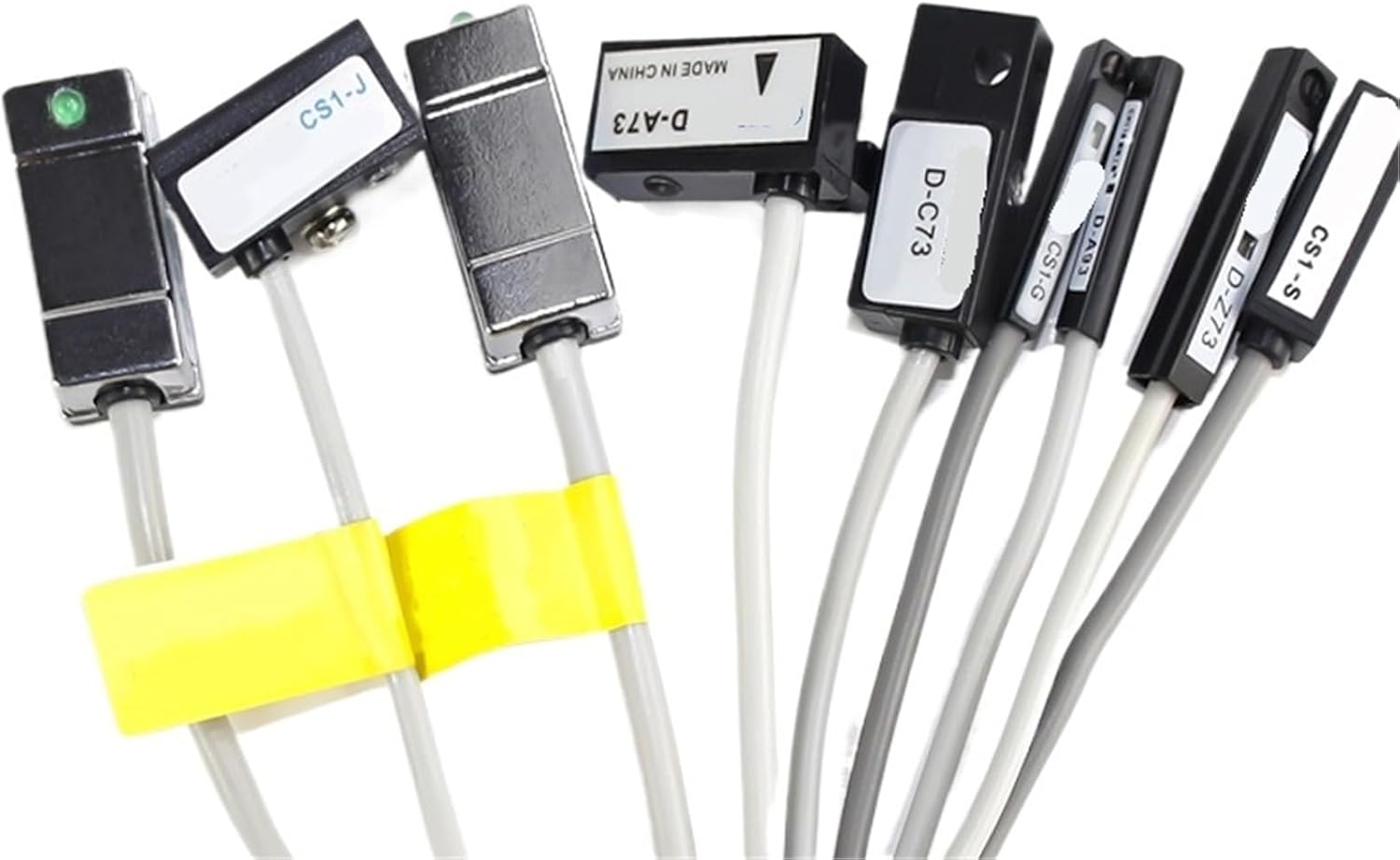 10PCS Air Pneumatic Cylinder Magnetic Reed Switch Sensor D-A93 Z73 C73 A54 CS1-G J DMS-H U F D-M9N D-M9NV D-M9PV M9BV(CS1-G 10pcs)
