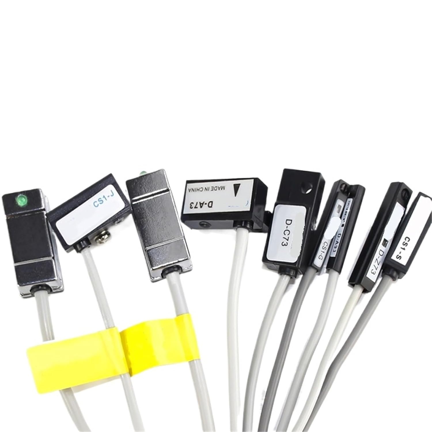 10PCS Air Pneumatic Cylinder Magnetic Reed Switch Sensor D-A93 Z73 C73 A54 CS1-G J DMS-H U F D-M9N D-M9NV D-M9PV M9BV(CS1-M-40 10pcs)
