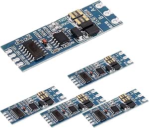 Fasizi 5 x TTL auf RS485 Adapter 485 serieller Port UART Level Converter Modul 3,3 V 5 V