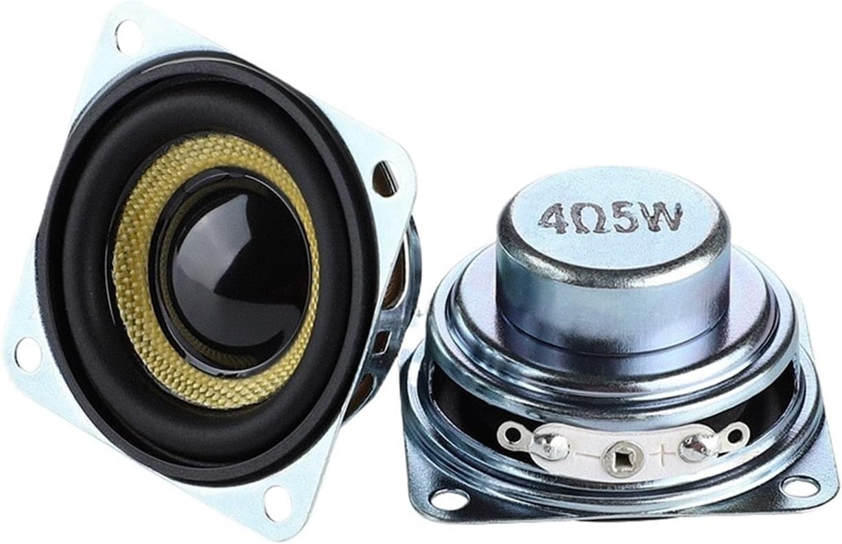 2Pcs 40MM Full Range Mini Speakers 4 8 Ohm 5W Home Theater Loudspeaker Moisture-Proof Fog-Proof Sound Audio Speaker(8 Ohm Speakers)
