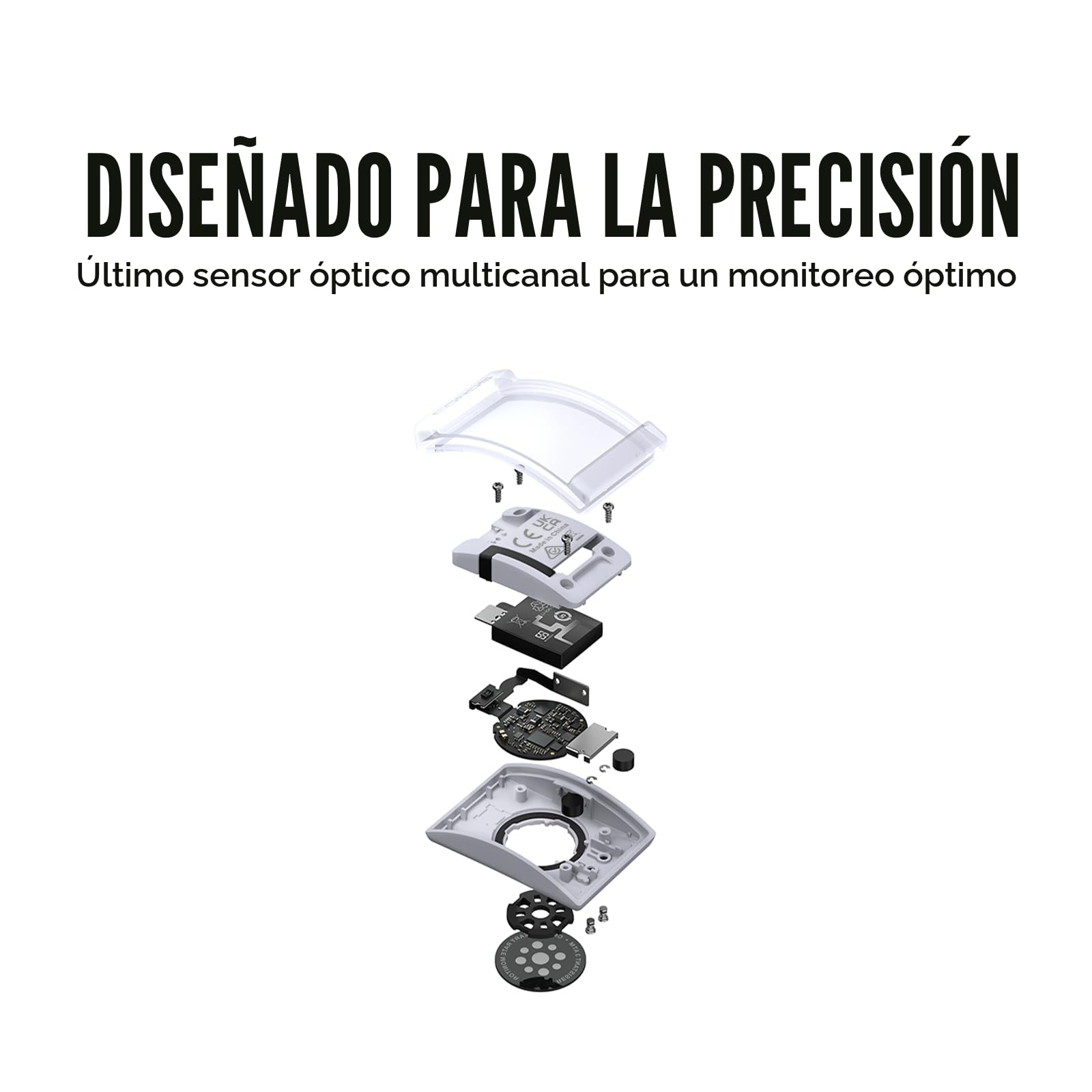 COROS Pulsómetro, Cómodo, Fácil de Llevar, Detección automática de Uso, Sensor avanzado, Datos precisos, Bluetooth, 80 días de duración de la batería, para Correr y Montar en Bici