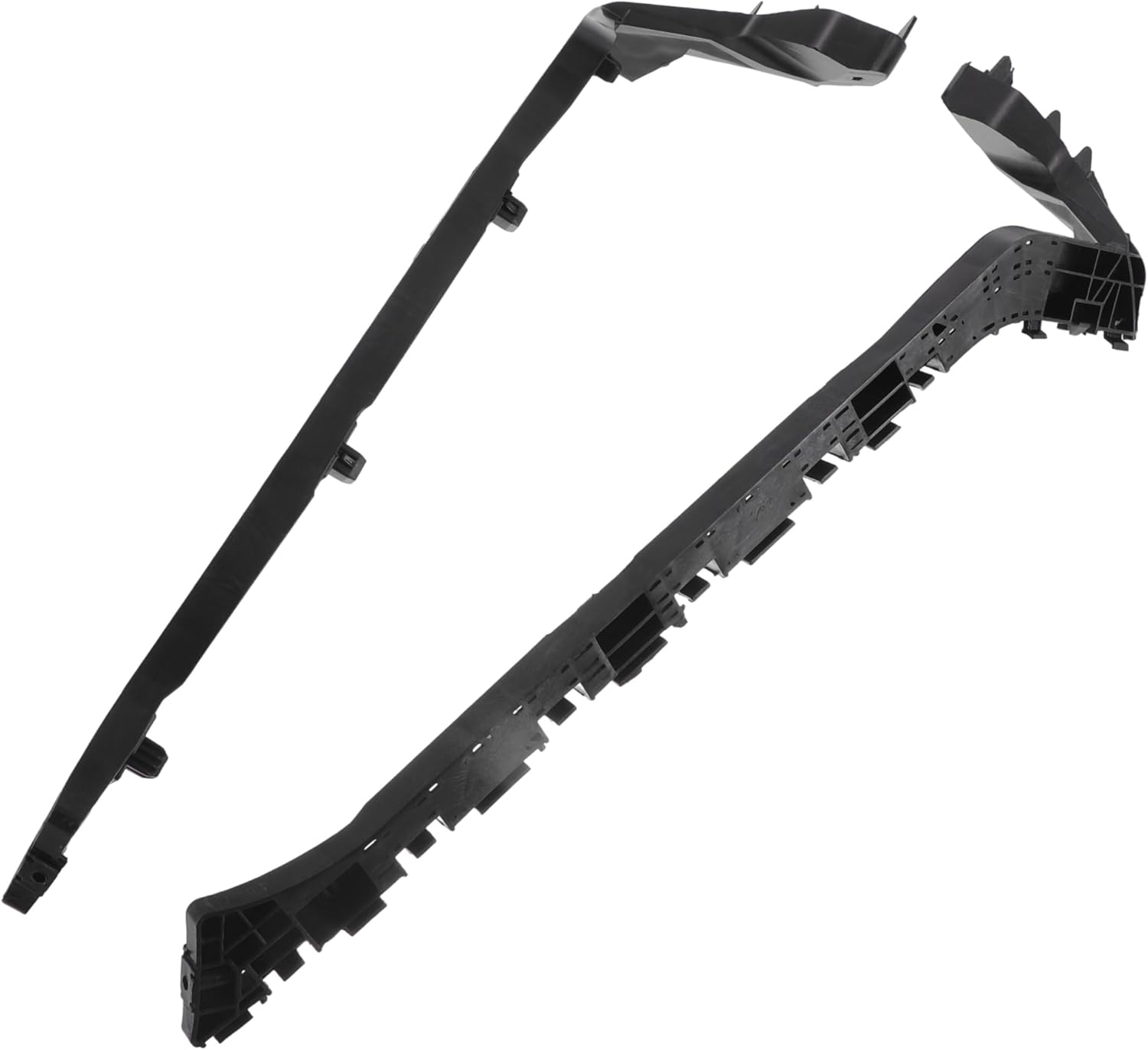 Bumper Support Bracket for Honda Civic Durable No.71593TR0A02/71598TR0A02 | Left and Right Side Rear Bumper Retainer Bracket Hold Mount Black, 1 Pair