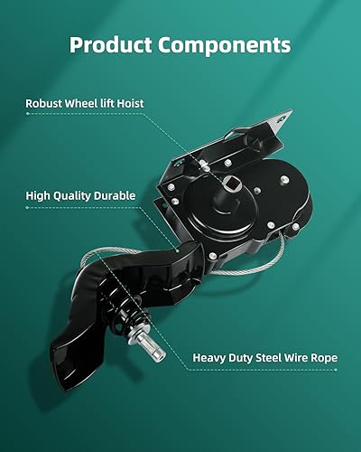 Miniatura 79 de SCITOO 924-539 - Portador de cabrestante de repuesto para polipasto de neumáticos de repuesto compatible con Ford para F-250 2008-2009, para Ford