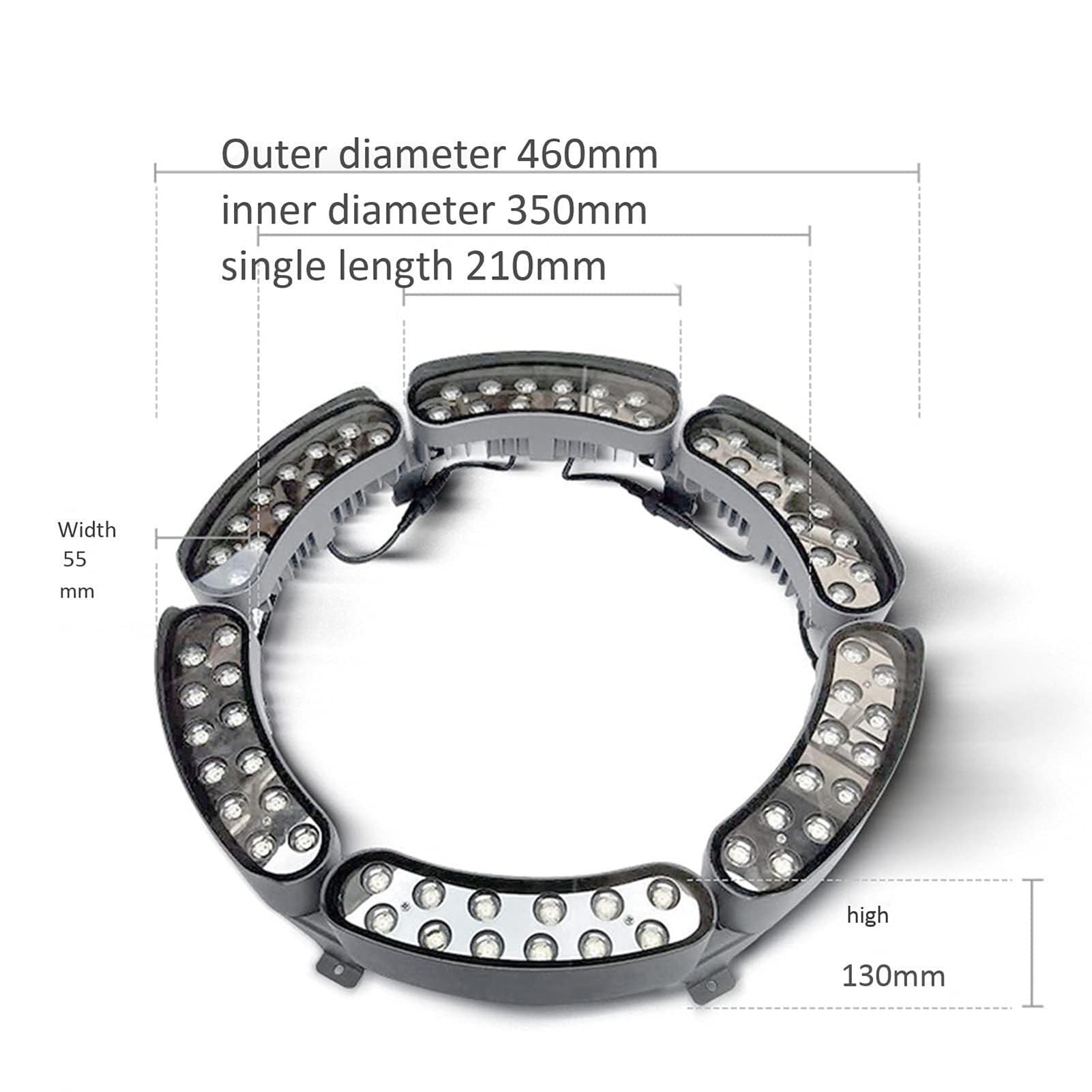 LED-umgebende Bodenstrahler - LED-Ring-Baumumarmung Licht, IP65 Wasserdichtes Baumstrahler-Landschafts Licht Für Den Außenbereich, Ringwellstrahler, RGB-Farblandschaftsgarten-Baumbeleuchtung(Color:War