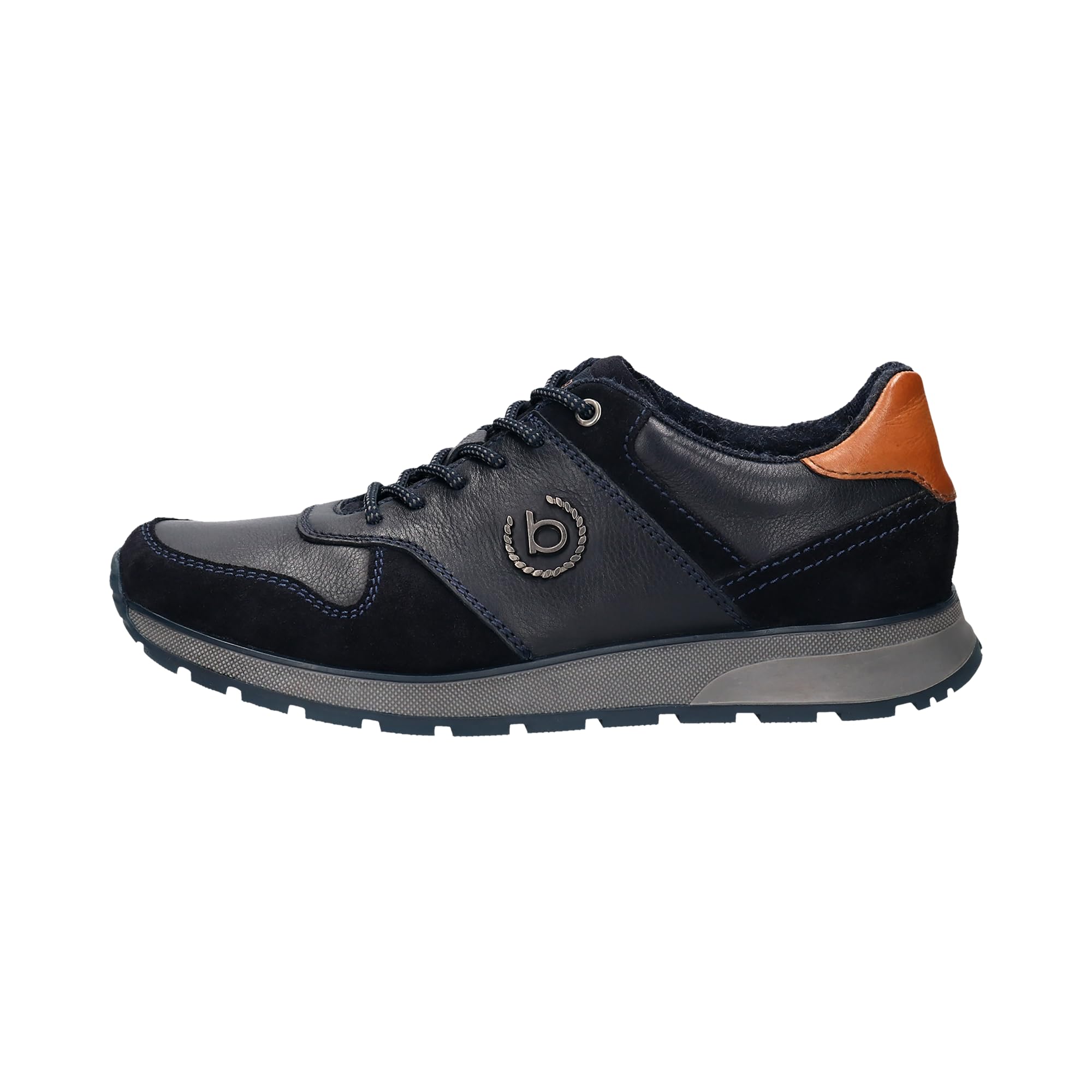 bugatti Men's Low-Top Trainers, Men's Low Shoes, Interchangeable Footbed, Dark Blue Dark Blue, 7 UK