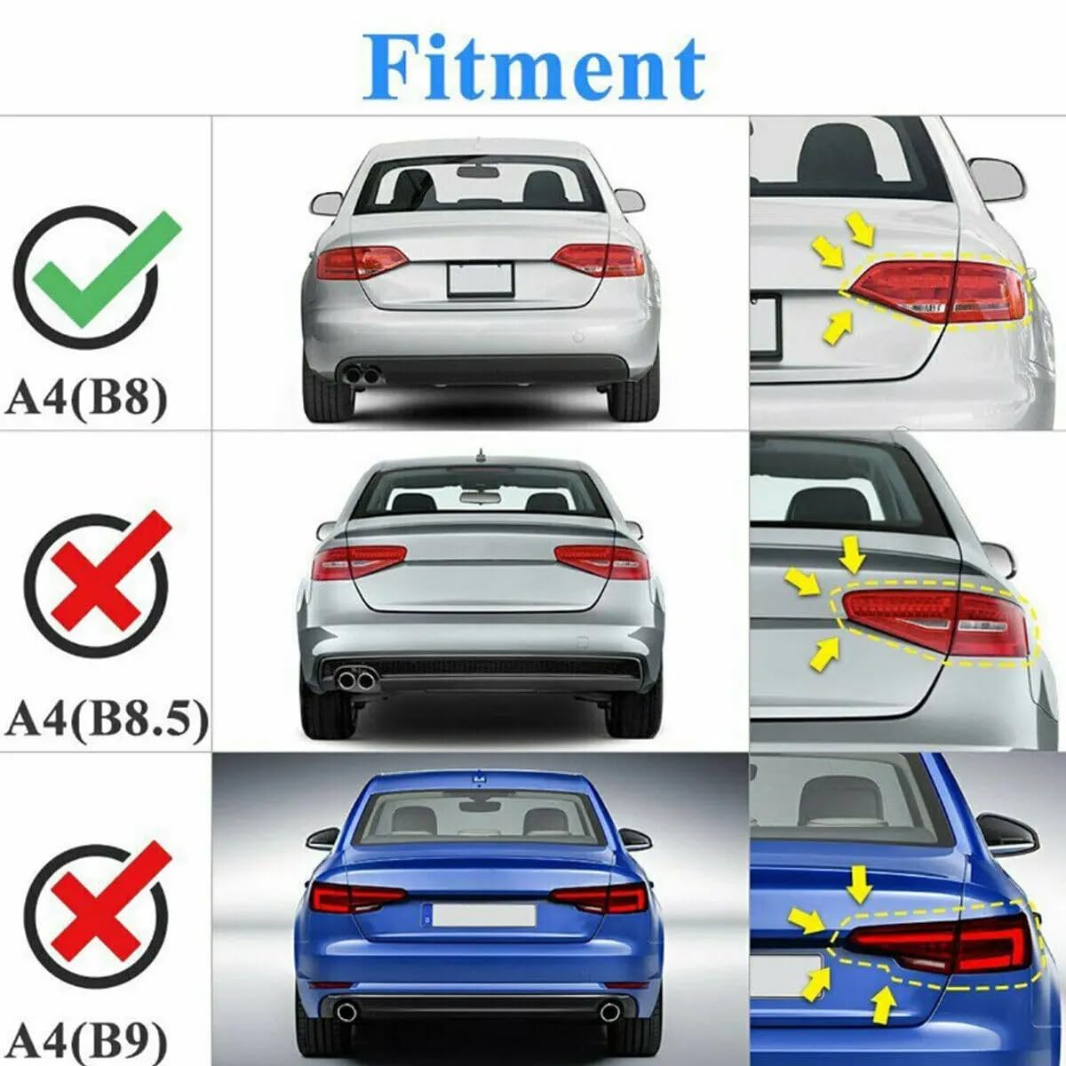 Do A5 B8 B8.5 2008 2009 2010-2016 2 drzwi Coupe