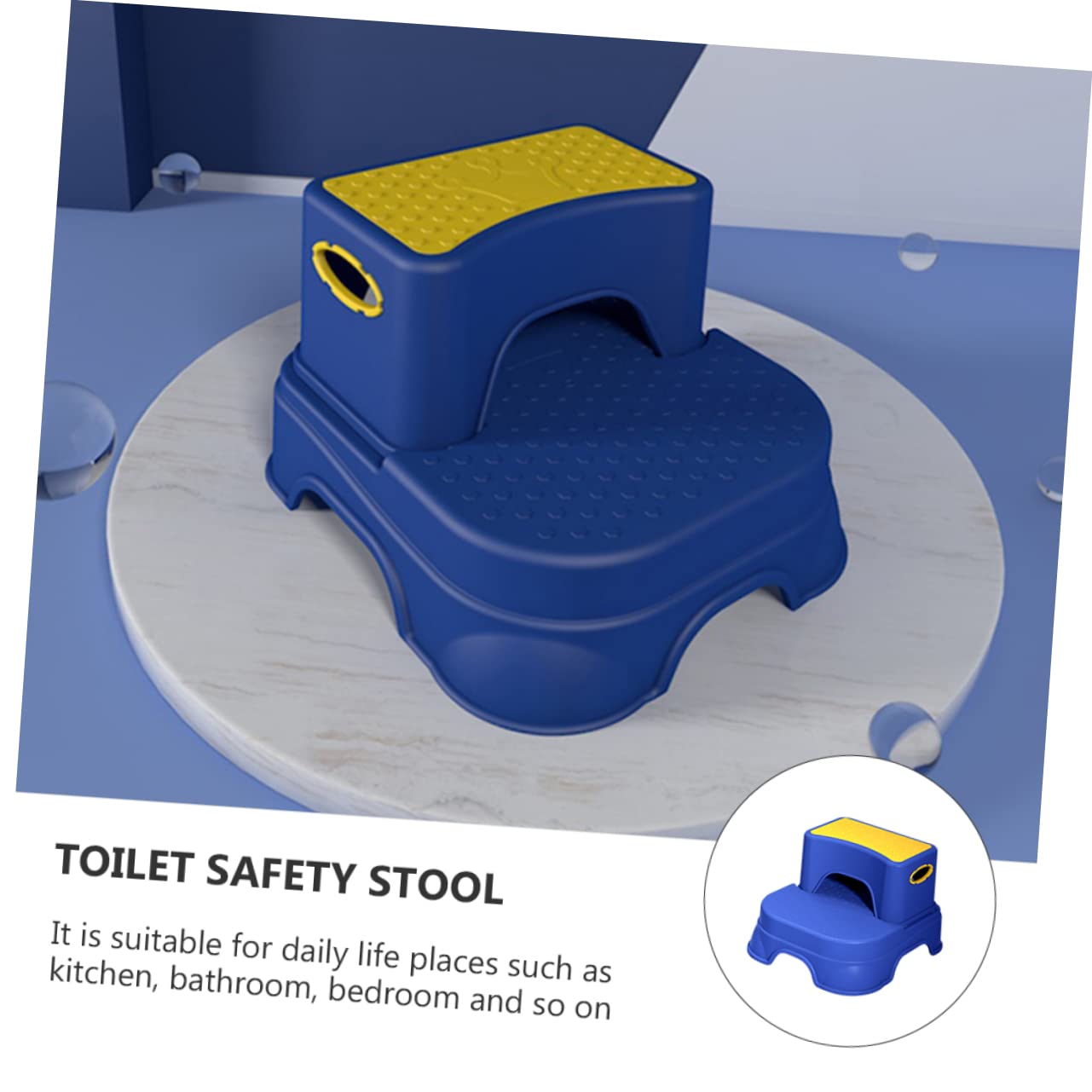 Milisten 1 Pieza Escalón Infantil Antideslizante para de para Baño y Cocina Material de Limpiar para Entrenamiento de Baño y Lavado de Manos Diseño Seguro y Ligero