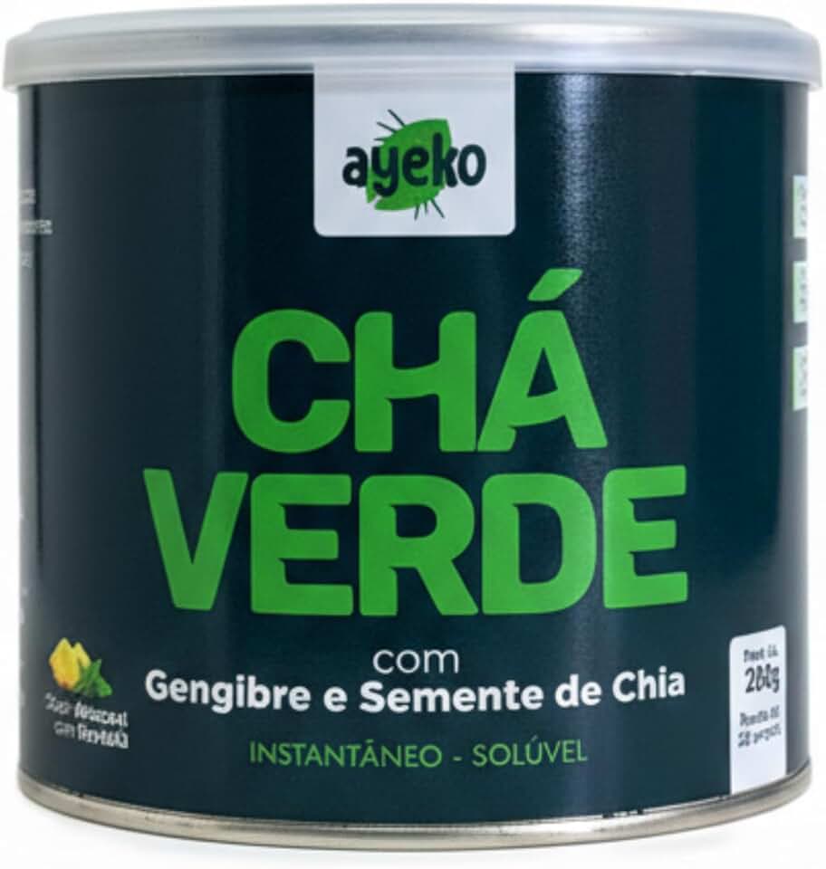 Chá Verde C/Gengibre e Semente de Chia 200g - AYEKO