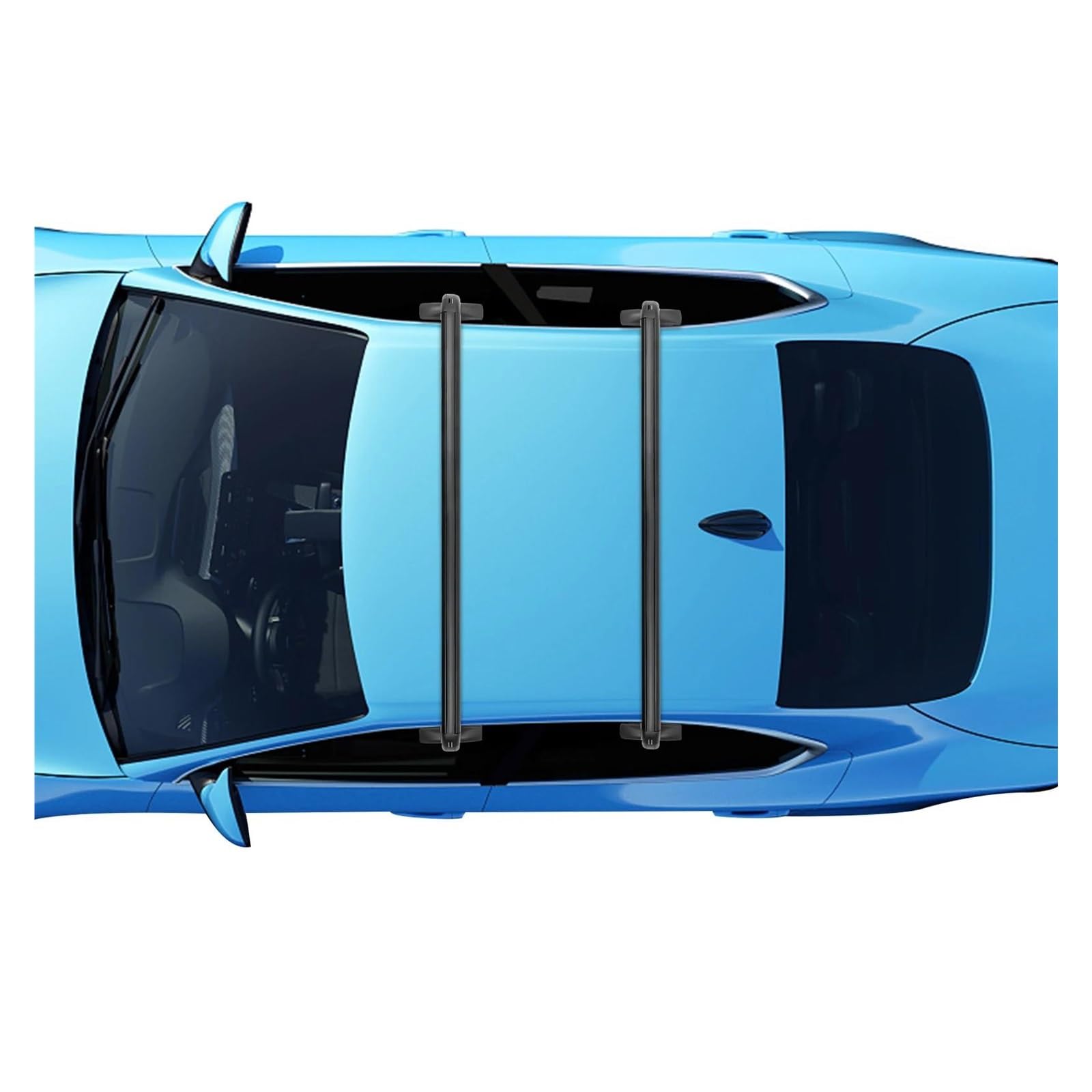 Relingträger 1 Paar Universal-Autodachträger Aus Aluminium Gepäck Mit Schloss Autostreifen Oben 1 M Aluminium-Dachträger 4- Oder 5-türige Autos DachgepäCkträGer