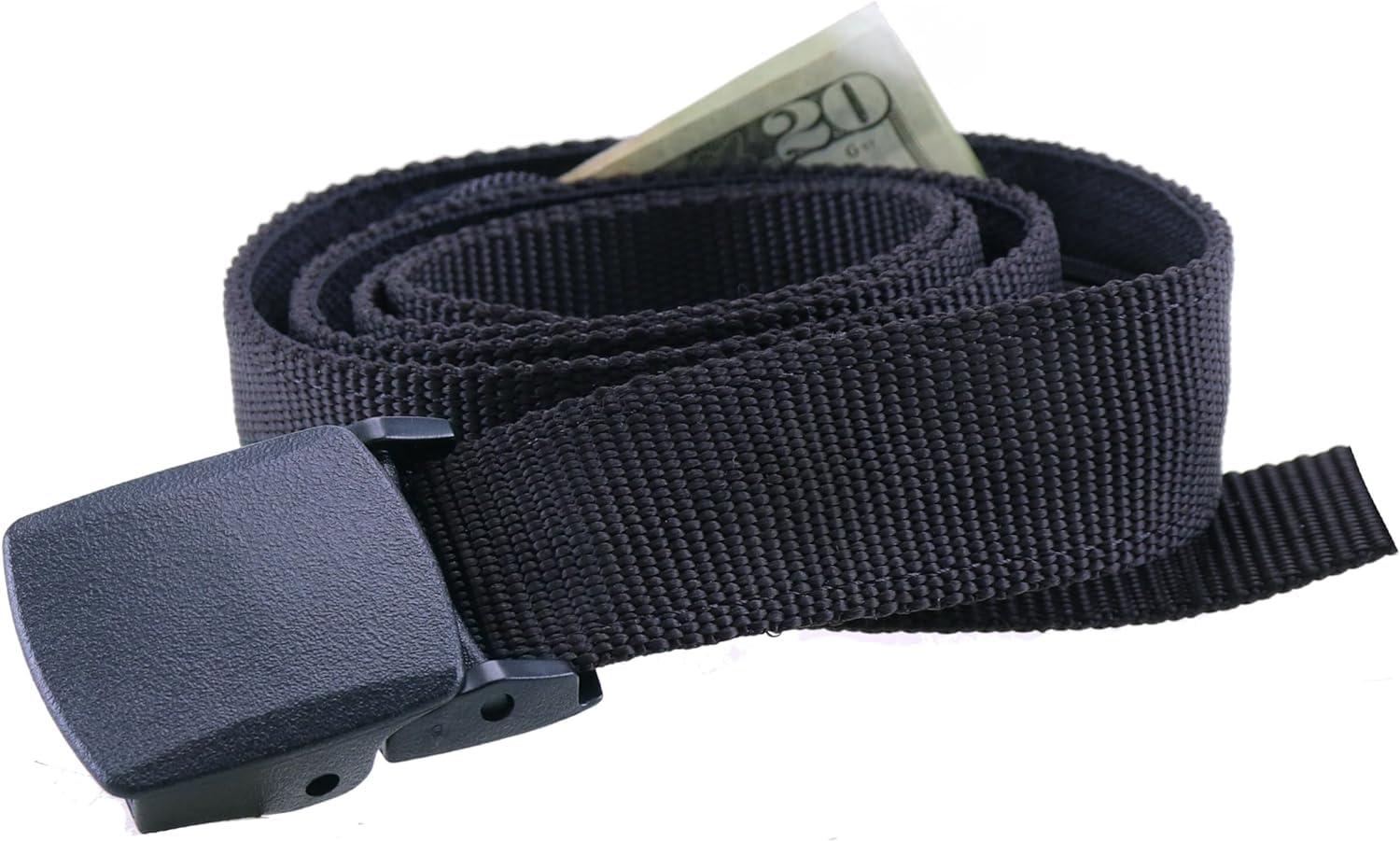 Big & Tall Trekker Money Belt by Thomas Bates … (Black)