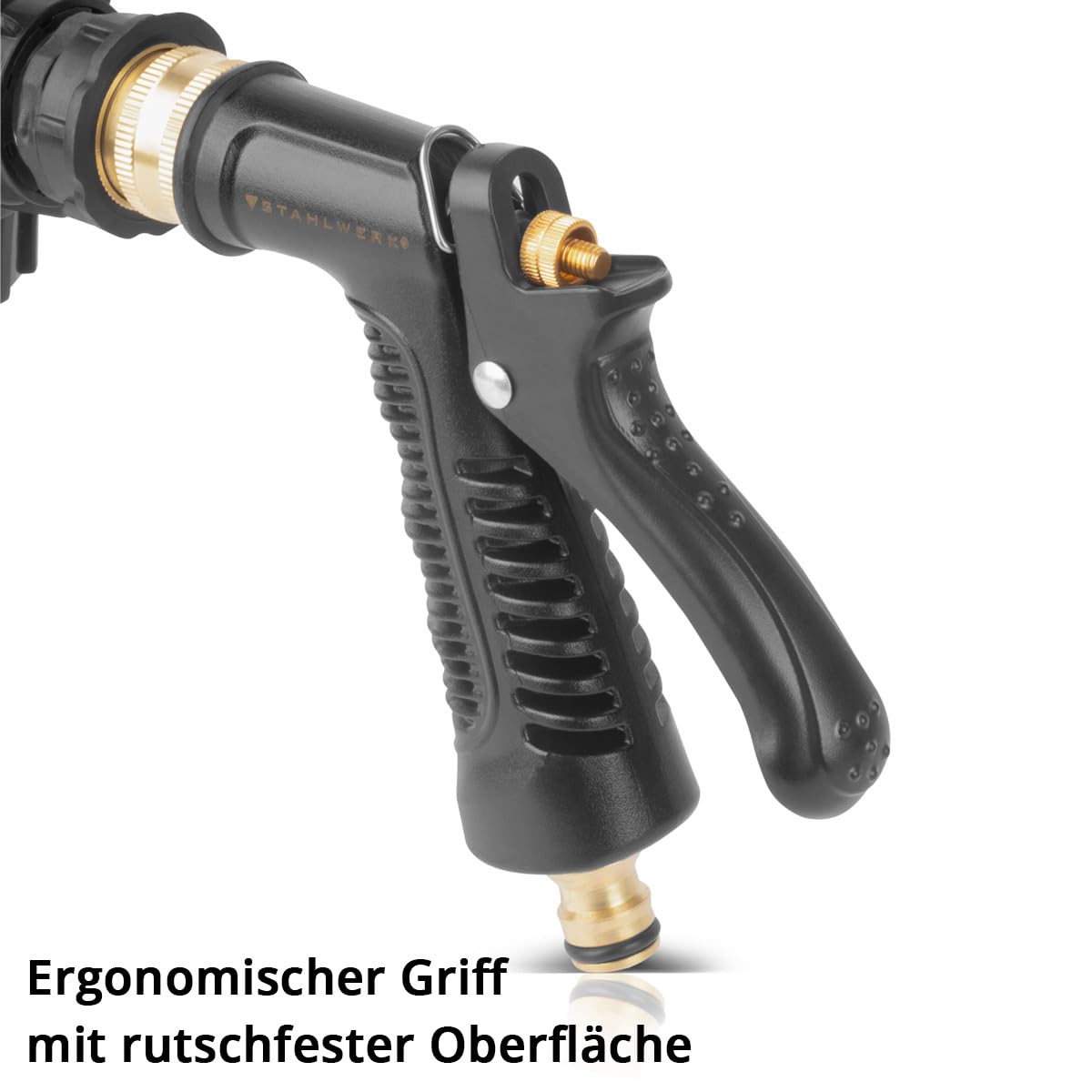STAHLWERK Pistola de Espuma para Lavado de Coches RP-91 ST con Recipiente extraíble para el Producto de Limpieza | Pistola de Limpieza para la Limpieza Profesional | Limpiador de Coches Apto