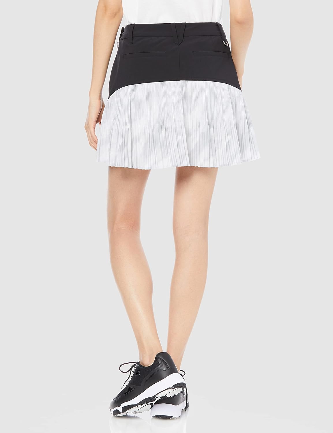 DESCENTE LUXE プリーツスカートホワイト M ☆ ホワイト ☆ M