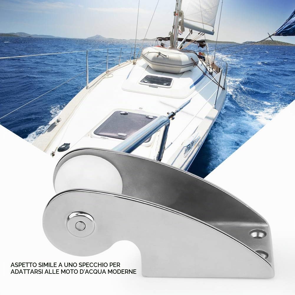 Astibym Musone di Prua Mare Staffa Musone di Prua Musone in Gomma Acciaio Inox 316 per Ancora Fissa 20x8x6,Pezzi di ricambio per barche,yacht