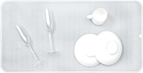 Miniatura 873 de Tapete de silicona para secado de platos para múltiples usos, fácil de limpiar, ecológico, resistente al calor, tapete de silicona para encimera
