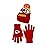 Ultra Game NFL Official Youth Super Soft Winter Beanie Knit Hat with Extra Warm Touch Screen Gloves, Kansas City Chiefs, Team Color 2, 1SIZE