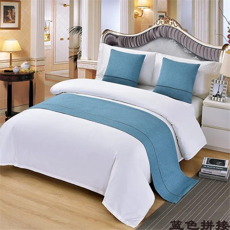 Pure Color Bed Runner Simplicity Modern Bed Spread Patchwork Bed Flag Home Hotel Decoration Bed Towel Cover(01,50x180cm Bed Runner)