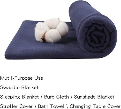 Miniatura 15 de PESAAT Conjunto de gorro de algodón para bebé, sombreros para recién nacidos, mantas de recepción para bebés niños y niñas Verde militar