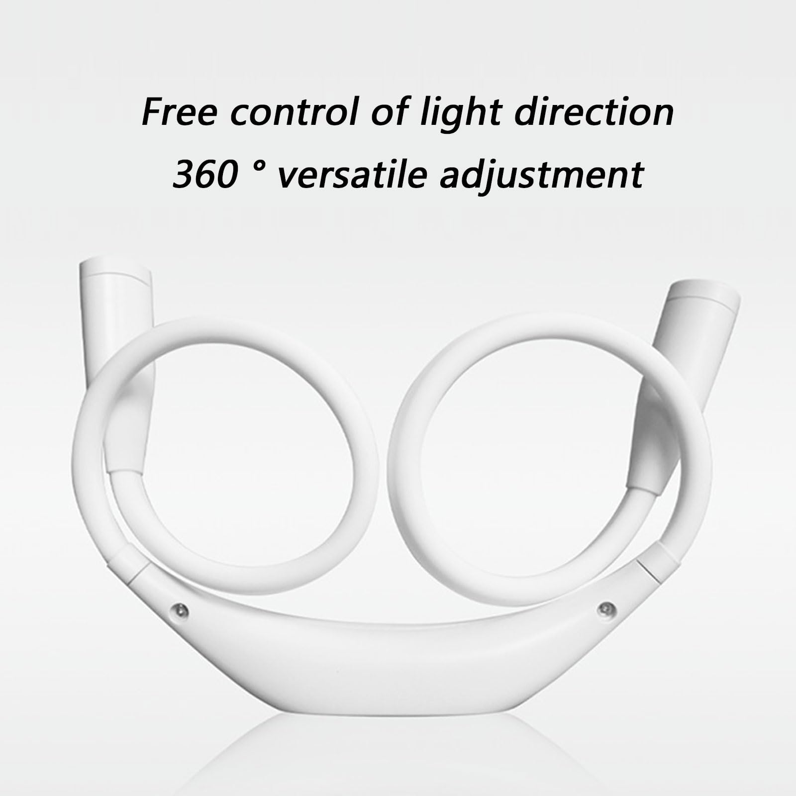 Luz LED para el cuello que protege los ojos, batería recargable, alimentada por USB, para largas horas, cómoda lectura, estudio y viajes, luz de estudio portátil