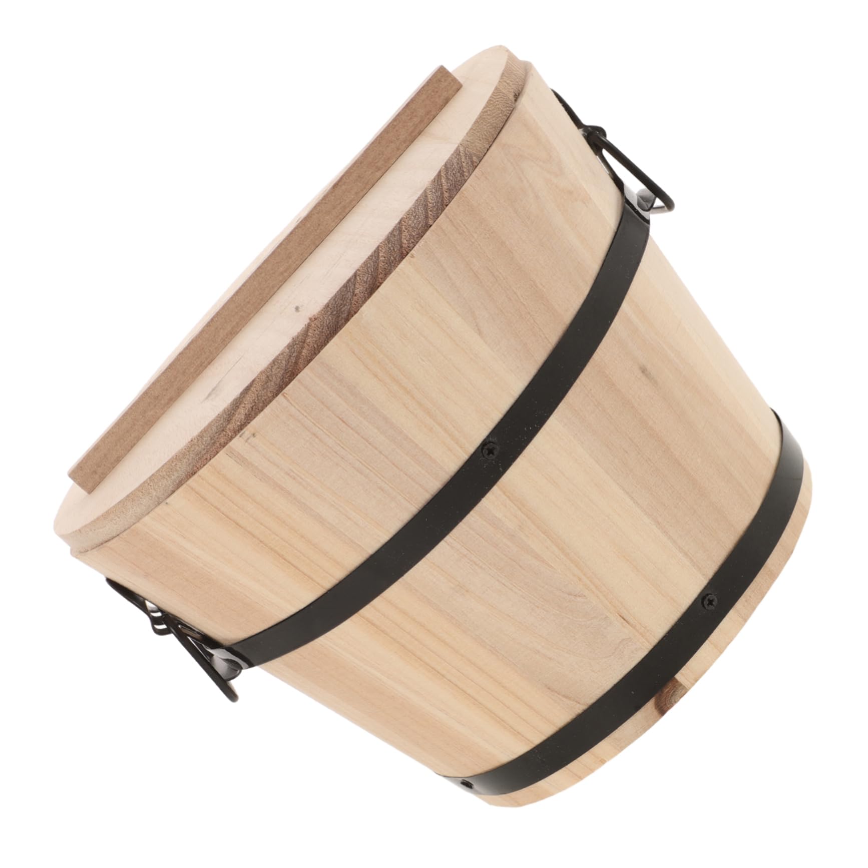 BESTOYARD 3pezzi Contenitore Legno Per Riso Barile Per Stoccaggio Cibo Per Cucina e Ristoranti Capacità Con Coperchio Design Elegante e Pratico Per Conservare e Cuocere Al Vapore Riso