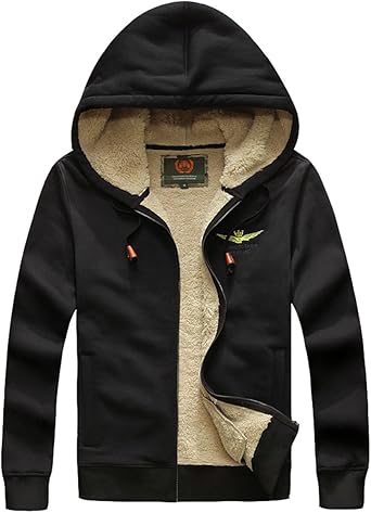 Fur fleece hoodie Clearance