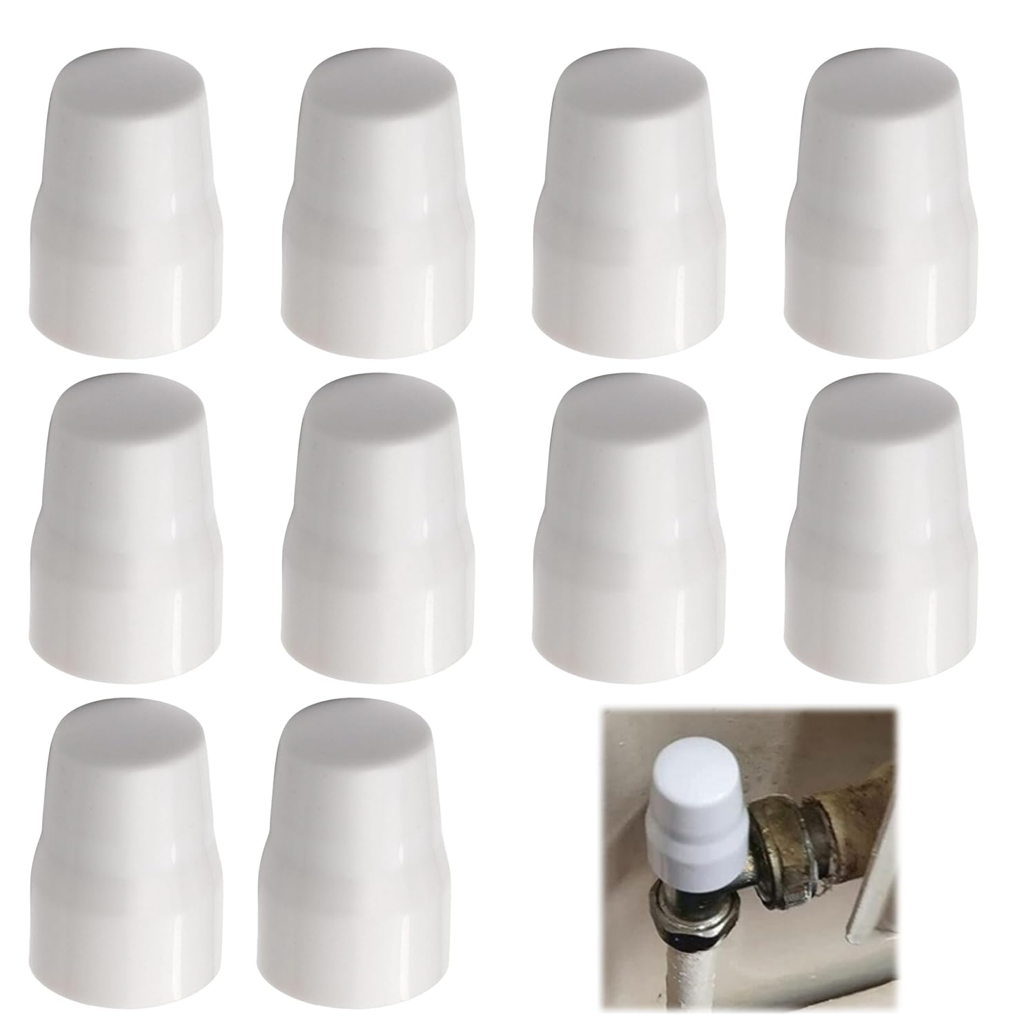 20-25mm Universal Radiator Caps, White Radiator Decorative CoversοΌ10pcsοΌ