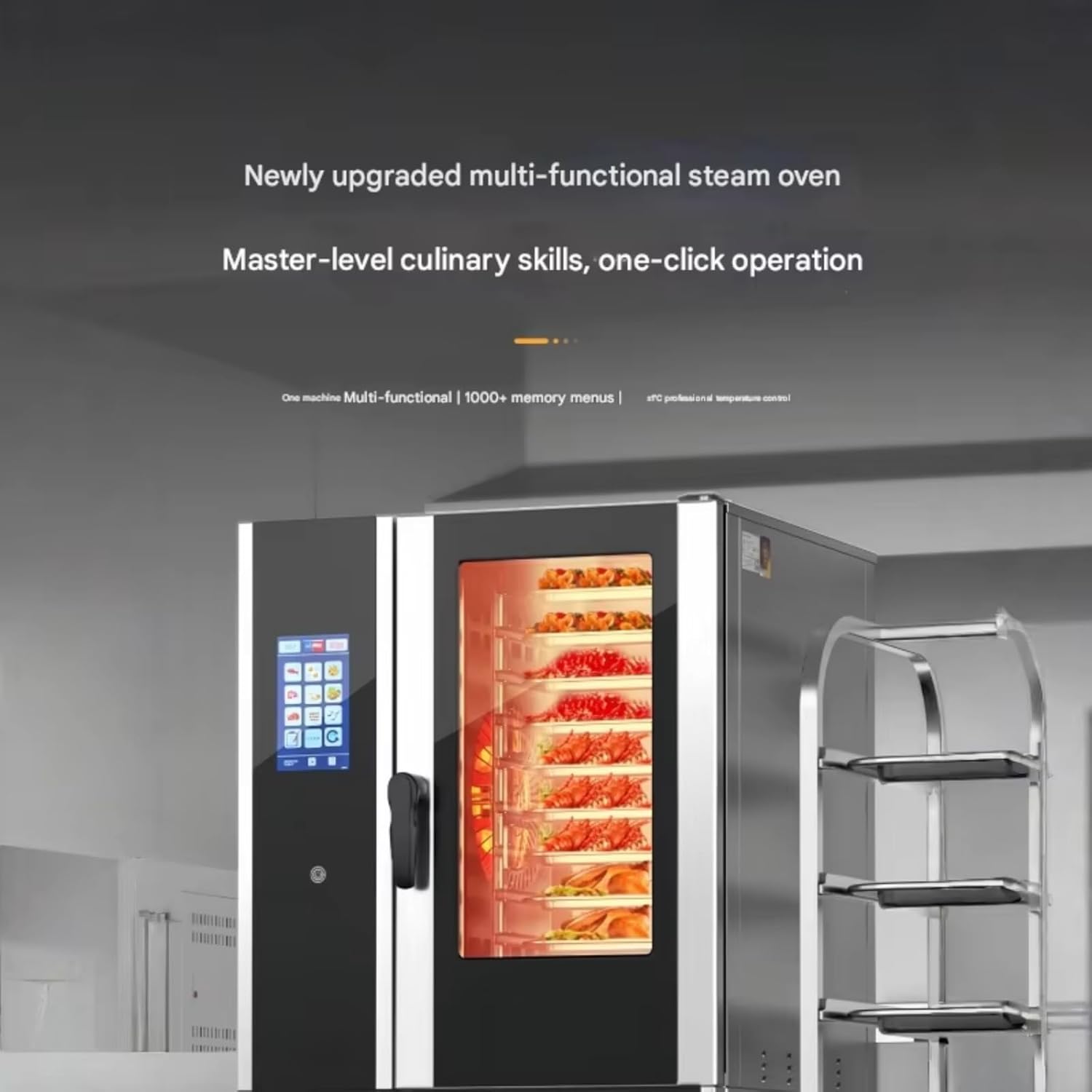 Commercial Convection Oven, Large Capacity Industrial Oven with High Efficiency Heating & Air Circulation System, for Restaurant & Bakery Professionals