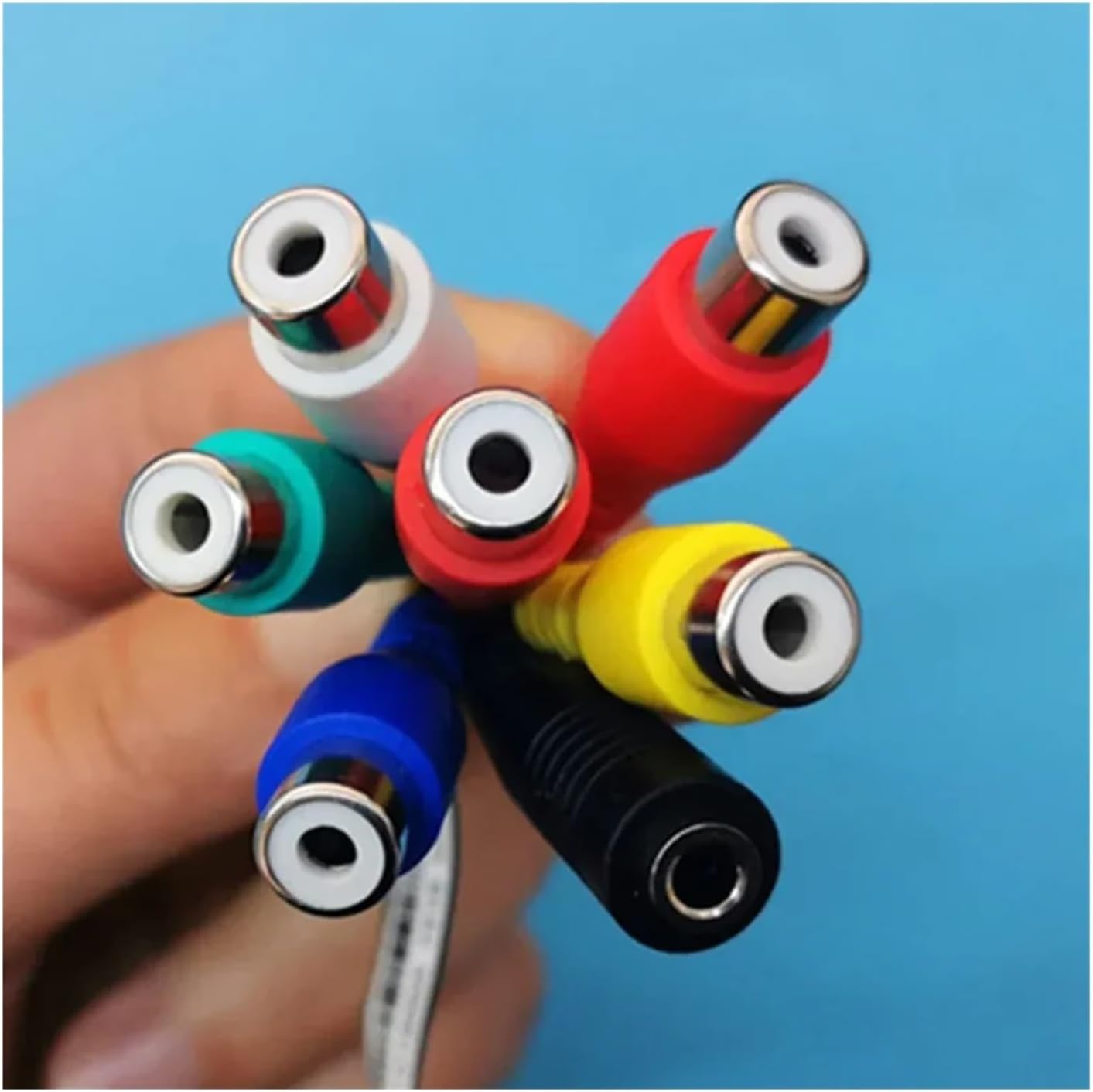 KLUfo AV Component Adapter Cable，Compatible for Samsung 4K TV 48-88in Audio and Video Cable BN39-01900A CBF Signal Deals JS9100 JS9500F