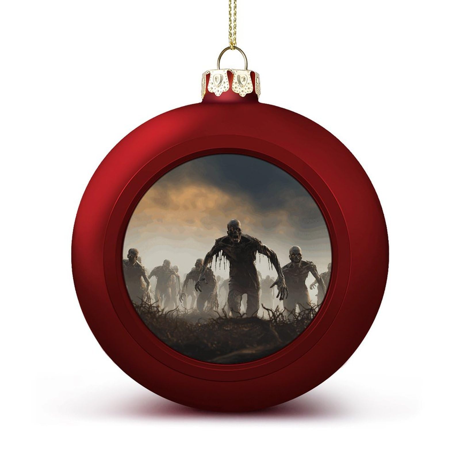 Boule de Noël zombie incassable pour protéger votre déco