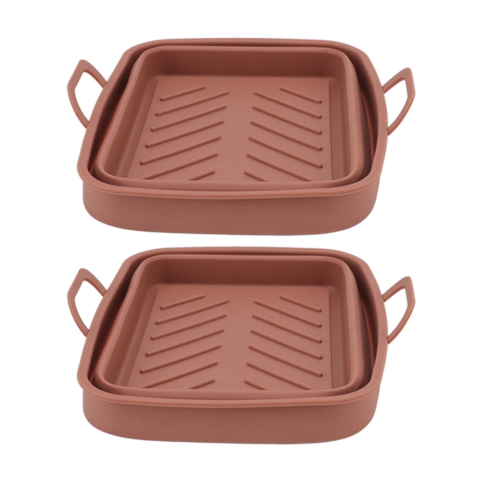 Casserole en silicone anti-adhésif pour friteuse à air lavable pour éviter le récurage