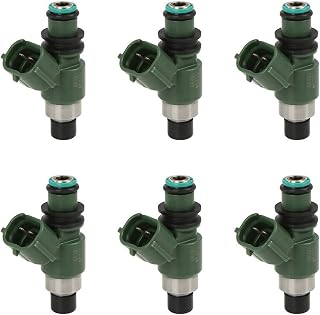 Rheross 6X Inyector de Combustible 16450-HN8-A61 16450HN8A61 para Inyectores de Combustible CRF450R 12 Agujeros Color Verde