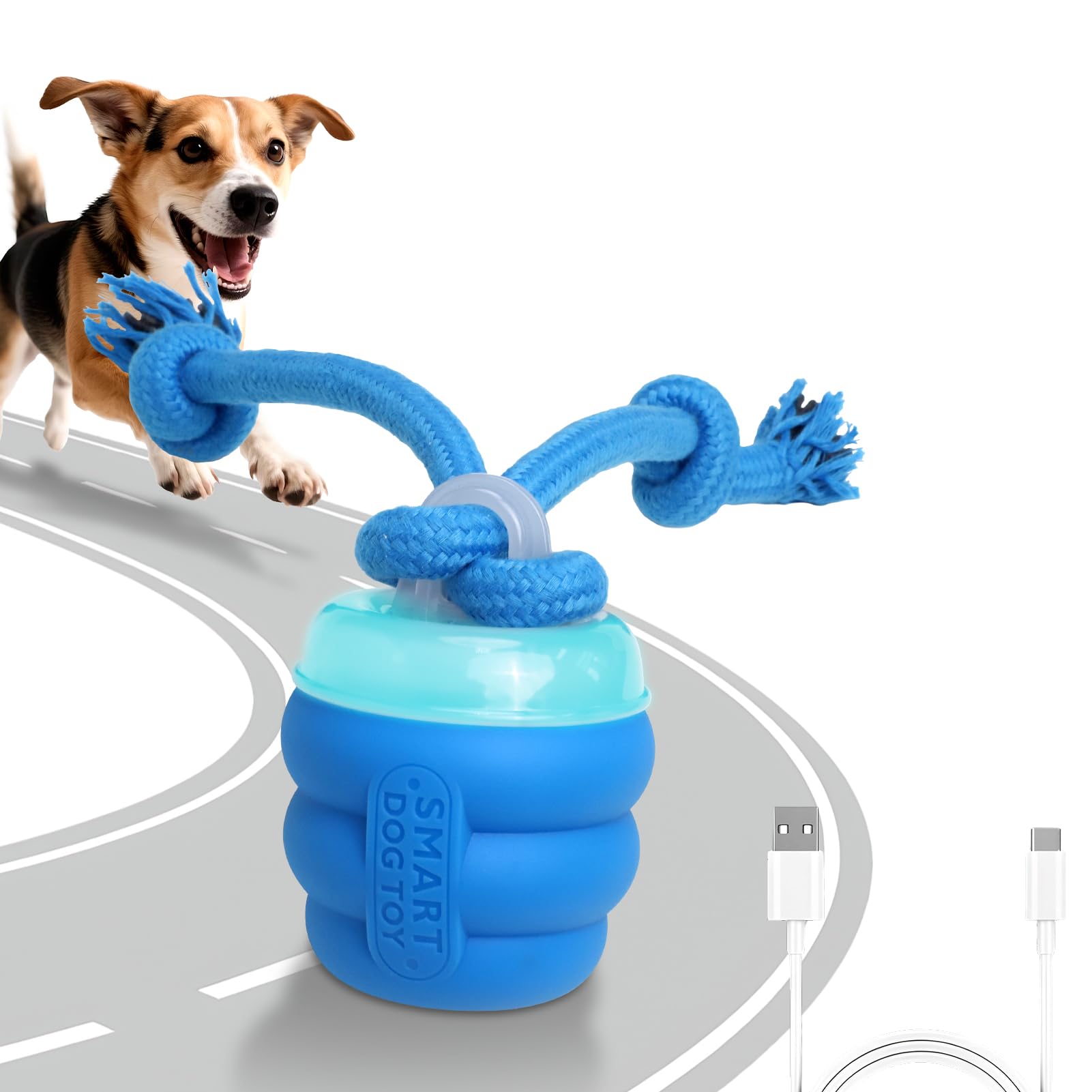 Giociv Jouets interactifs pour chiens, jouets pour chiens de petite et moyenne taille, avec mouvement activé