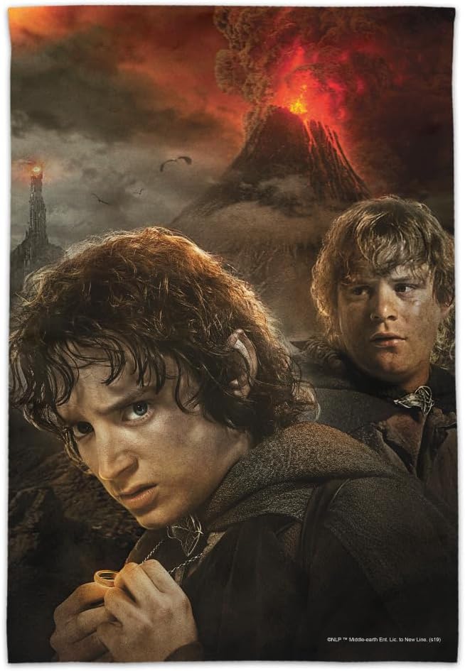 THE LORD OF THE RINGS FRODO and SAM Characters Garden Yard Flag