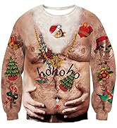 Pull De Noël Moche Festif - Sweat-shirt Unisexe à Manches Longues, Motifs Amusants