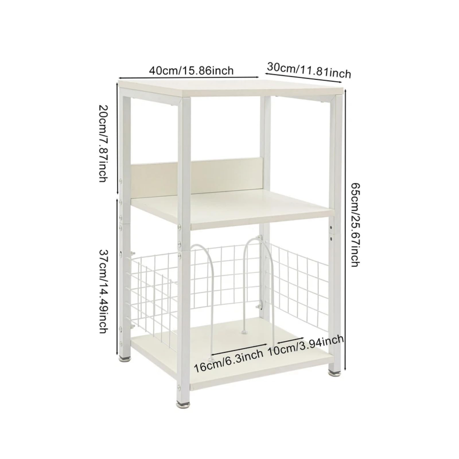 Treeisland Scaffale per dischi a 3 ripiani, bianco, per dischi e giradischi | Contenitore in vinile con divisori, portata 45 kg, autoportante, per ufficio e soggiorno
