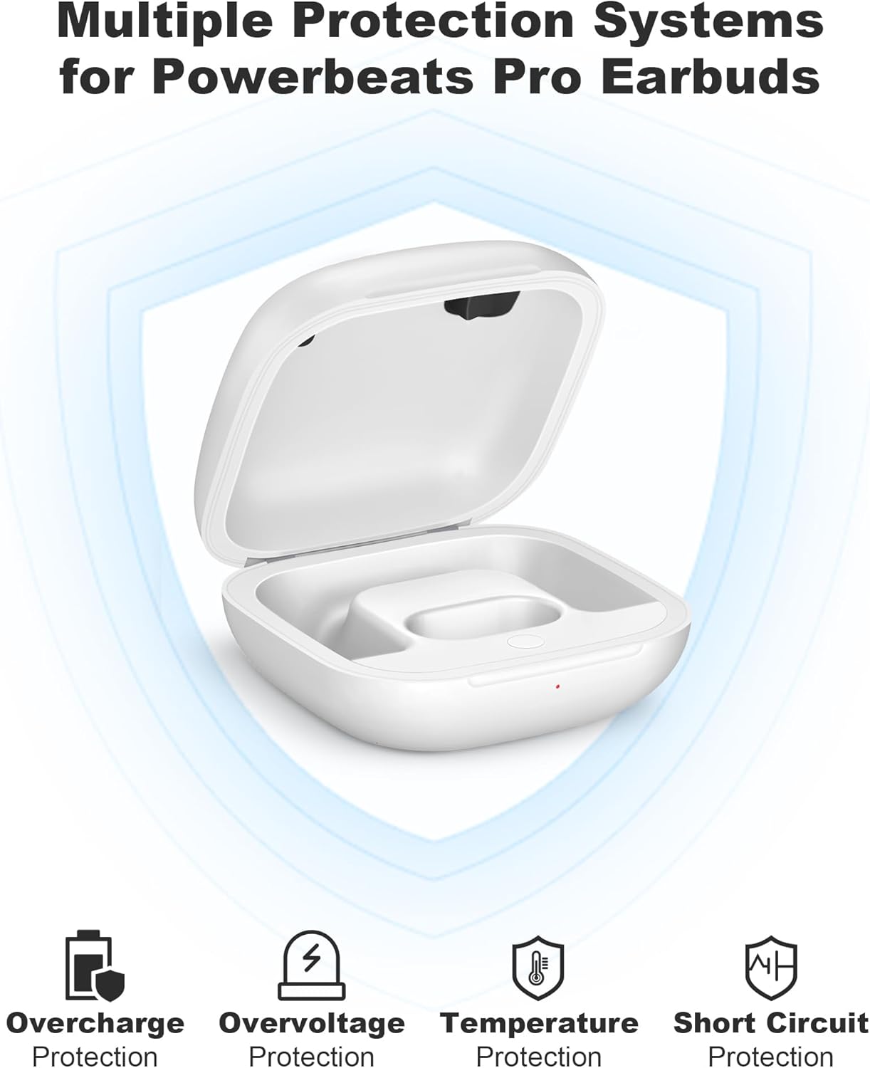 Charging Case Replacement for Powerbeats Pro: Beats Earbuds Charger Case with Bluetooth Pairing Sync Button, 700mAh Battery, Earbuds Not Included - Image 3