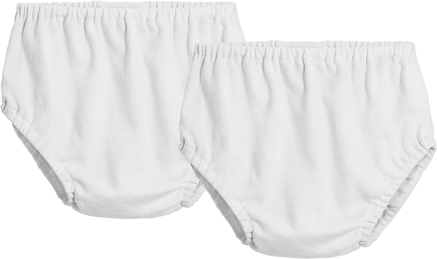 NOTWILDBaby Girl's and Baby Boy's Unisex Bloomers Soft Cotton, White Bloomer for Newborn Toddlers 6 12 24 Months Pack of 2