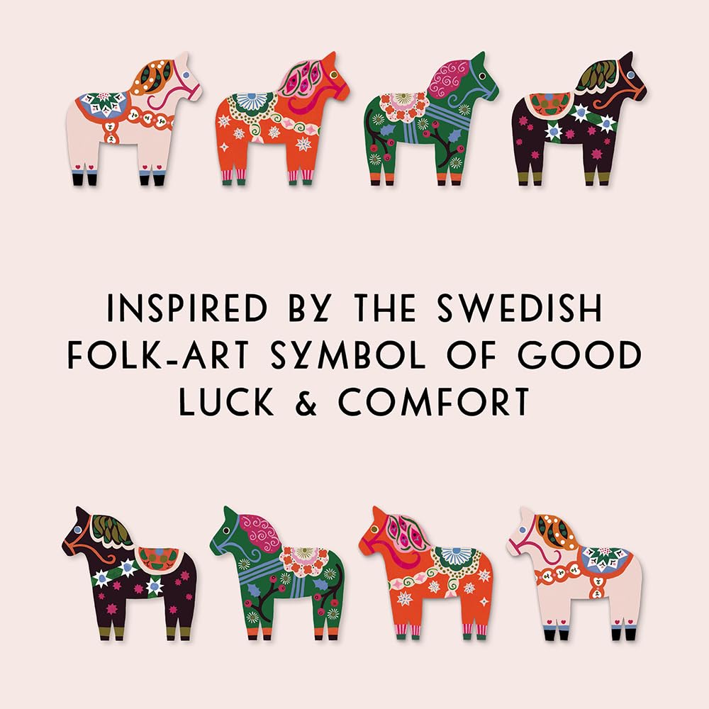 Dala Horse Notes: 16 Flat Cards and 16 Envelopes