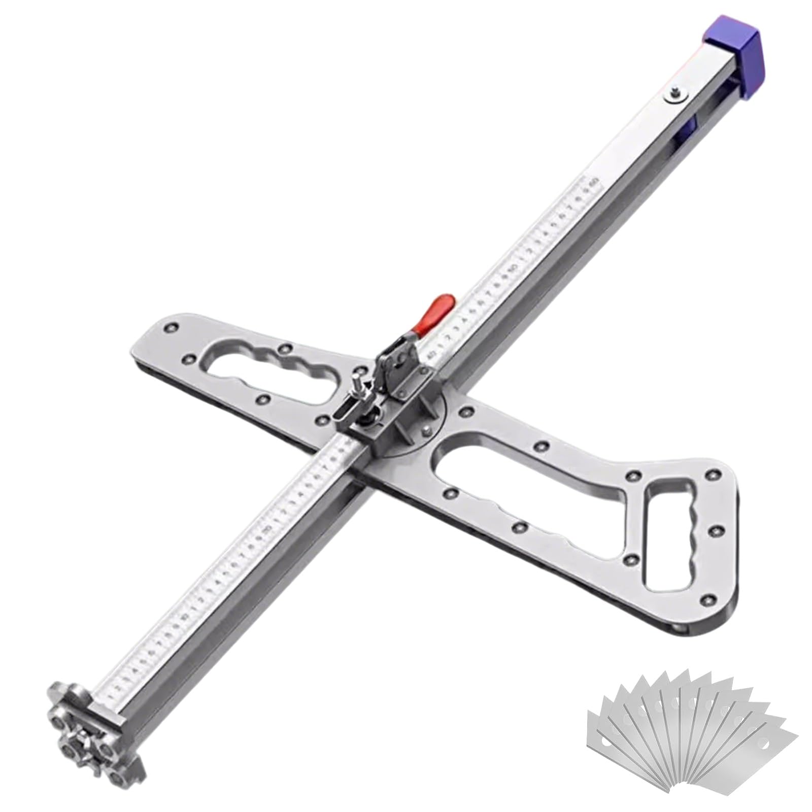 Cortador de Placas de Pladur,Cortadora de Paneles de Yeso Ajustable Multifuncional Profesional, Herramienta Manual de Corte de Placa,Ahorra Esfuerzo